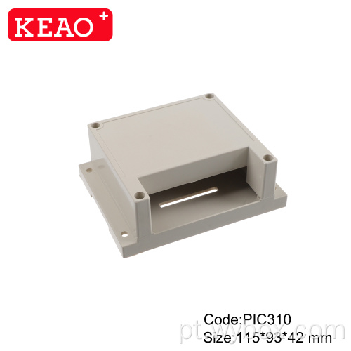 Invólucro eletrônico Din Rail caixa de invólucro elétrico de plástico bloco de terminais din rail PIC310 caixa de controle industrial 115 * 93 * 42mm